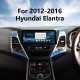 Android 12.0 Carplay 12,3 pouces Écran complet pour 2012 2013 2014-2016 HYUNDAI Elantra Radio de navigation GPS avec Bluetooth