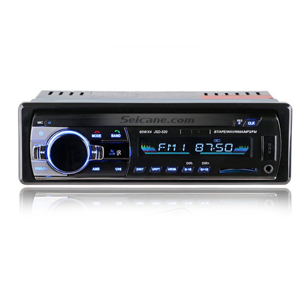 Estéreo del coche Bluetooth Pantalla táctil Radio del coche Bluetooth 4x60w  7 colores 2usb / sd / aux Manos libres Blueto