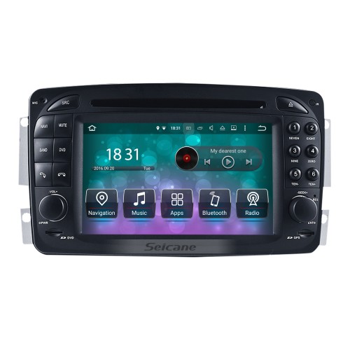2002-2005 Mercedes-Benz Vaneo Android 10.0 Sistema de navegación GPS Radio Reproductor de DVD Pantalla táctil TV HD 1080P Video Bluetooth WiFi Cámara de vista trasera Control del volante USB SD