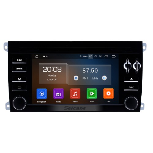Pantalla táctil HD de 7 pulgadas para 2003-2009 2010 2011 Porsche Cayenne Android 11.0 Radio Sistema de navegación GPS con Bluetooth Music Carplay compatible con OBD2