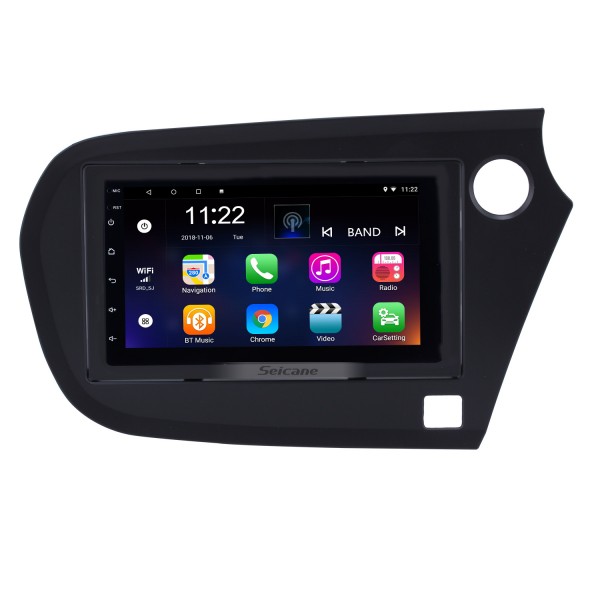 2009-2016 Honda Insight RHD 7 pulgadas Android 13.0 Radio de coche Navegación GPS con pantalla táctil HD Bluetooth FM Wifi Control del volante Soporte de enlace de espejo DVR Cámara de respaldo Módulo OBD2