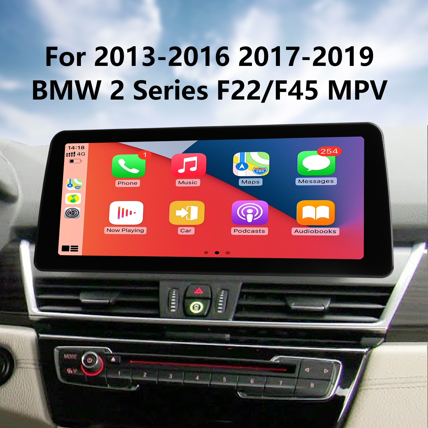  Radio Android 11 Pantalla táctil IPS de 10.25 pulgadas para BMW  Serie 1 F20 F21 2 Serie F22 2013-2017 Sistema NBT Reproductor multimedia de  coche con Bluetooth 5.0 Navegación GPS con