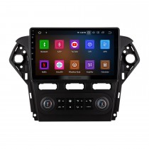 Pantalla táctil HD 10.1 pulgadas Android 13.0 para 2011-2013 Ford Mondeo Win Auto A / C Radio Sistema de navegación GPS Soporte Bluetooth Carplay Cámara de respaldo
