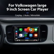 Reproductor MP5 con pantalla Carplay de 9 pulgadas para Volkswagen, Android, automático, con Bluetooth, compatible con tarjeta TF, USB, AHD, volante de aprendizaje