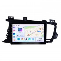 9 pulgadas 2011 2012 2013 2014 Kia k5 LHD Android 13.0 HD pantalla táctil Radio Sistema de navegación GPS con Bluetooth Control del volante TV digital Mirror Link Cámara de respaldo TPMS