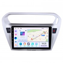 Sistema de navegación GPS Bluetooth de 9 pulgadas Android 13.0 Pantalla táctil para 2013 2014 2015 Citroen Elysee Peguot 301 compatible TPMS DVR OBD II USB SD 3G WiFi Cámara trasera Control del volante