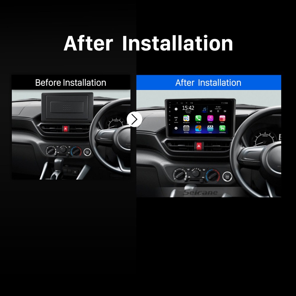 Reproductor multimedia de radio de coche 2 Din para Toyota Raize 2020,  pantalla táctil estéreo de 9 pulgadas con cámara de respaldo/Bluetooth/GPS