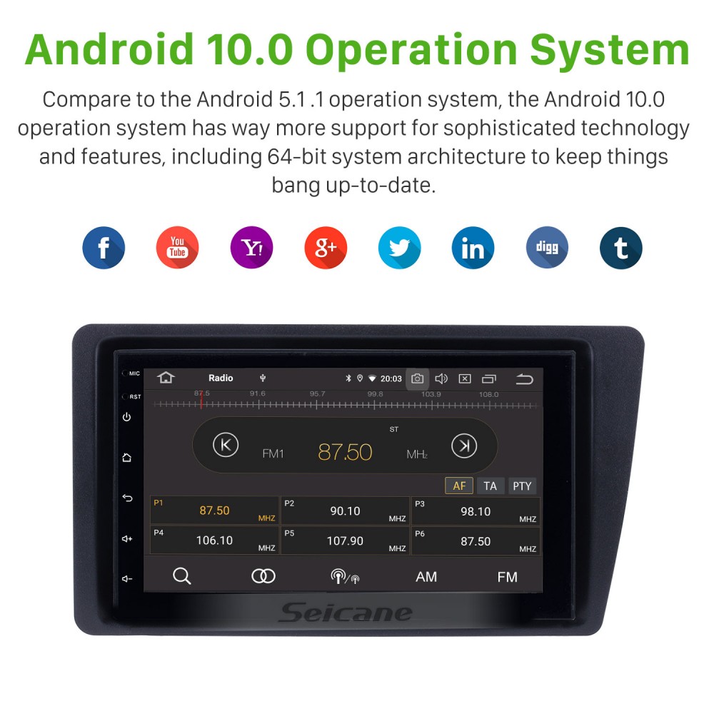 Universal Android 10 Radio para Coche Navegación para Coche Reproductor  Multimedia estéreo GPS Radio Pantalla táctil Enchufe ISO : :  Electrónica