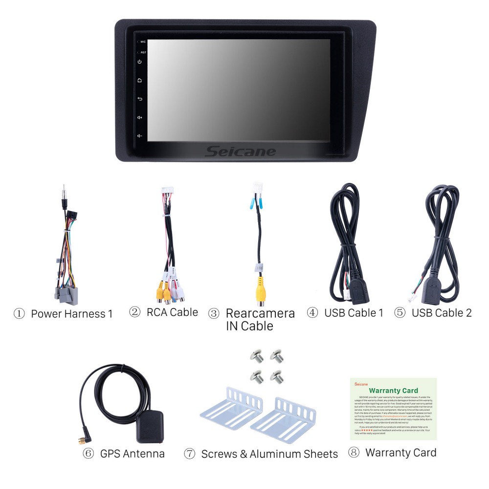 Estéreo de coche de doble DIN de 7 pulgadas, pantalla táctil de 2 DIN,  soporte de radio, Bluetooth, USB, SWC, FM, AUX, tarjeta TF + cámara de  respaldo