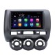 2002-2008 HONDA Jazz (Manual AC, RHD) 7 pulgadas HD con pantalla táctil Android 10.0 Car Estéreo Sistema de navegación GPS con radio FM Música Bluetooth WIFI Enlace de espejo compatible TPMS Cámara de respaldo de TV digital USB