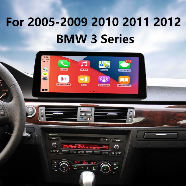 12,3 Zoll Android 11.0 HD-Touchscreen für 2005-2009 2010 2011 2012 BMW 3er E90 Aftermarket-Radio Autoradio GPS-Navigationssystem Bluetooth-Telefonunterstützung WIFI-Lenkradsteuerung