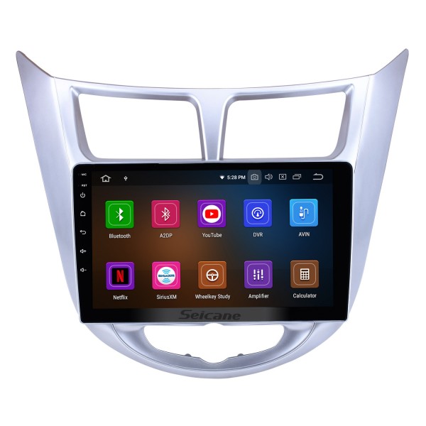 9-Zoll-HD-Touchscreen Android 12.0 GPS-Navigationssystem für 2011 2012 2013 HYUNDAI Verna mit IPS-Vollbildansicht DVR OBD II Bluetooth / 4G WiFi Video AUX-Rückfahrkamera