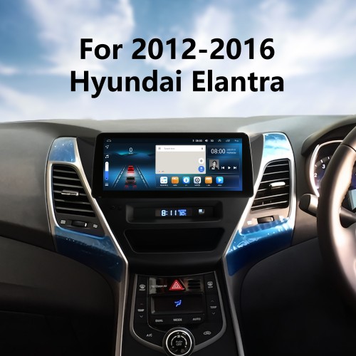 Android 12.0 carplay 12.3 polegadas tela de ajuste completo para 2012 2013 2014-2016 hyundai elantra rádio de navegação gps com bluetooth