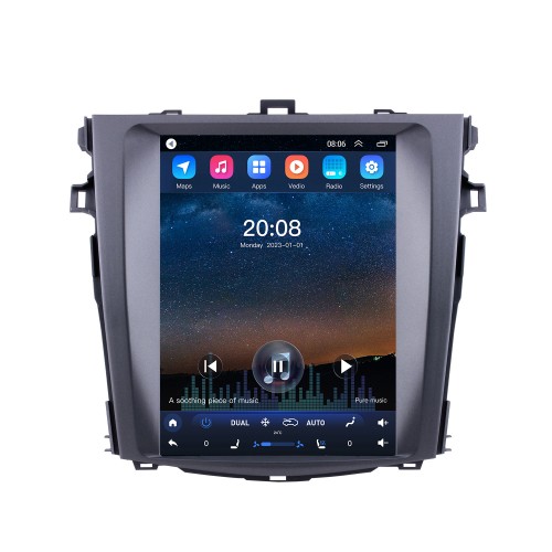 9,7 polegadas Android 10.0 Multimedia Autoradio GPS Navigation System para 2006-2012 Toyota Corolla Touch Screen 4G WiFi 1080P Mirror Link OBD2