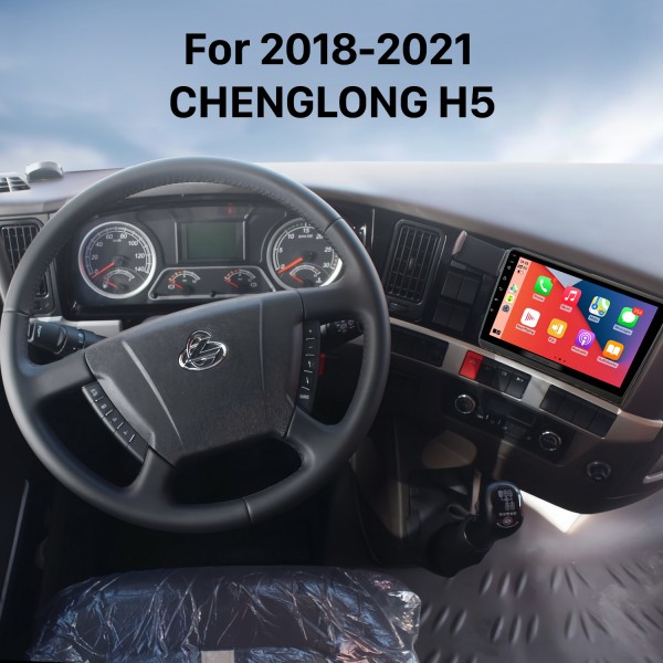 9 polegadas Android 13.0 Rádio IPS Sistema de navegação GPS em tela cheia para 2018-2021 CHENGLONG H5 com suporte WIFI Bluetooth Controle do volante AHD Câmera DVR