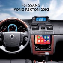 Para ssang yong rexton 2002 rádio android 13.0 hd touchscreen 9 polegadas sistema de navegação gps com wi-fi bluetooth suporte carplay dvr