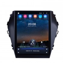  Tela sensível ao toque HD de 9,7 polegadas para 2013 2014-2017 Hyundai Santa Fe IX45 Sonata Android 10.0 Rádio Navegação GPS Suporte para Bluetooth Câmera retrovisor OBD2 