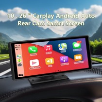 10,26" Tela Carplay Android Auto MP5 Player WiFi FM com câmera retrovisora