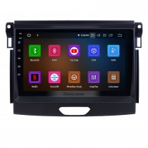 2015 Ford Ranger Touchscreen Android 12.0 9 polegada Navegação GPS Rádio Bluetooth Player Multimídia Carplay AUX apoio TV Digital 1080 P