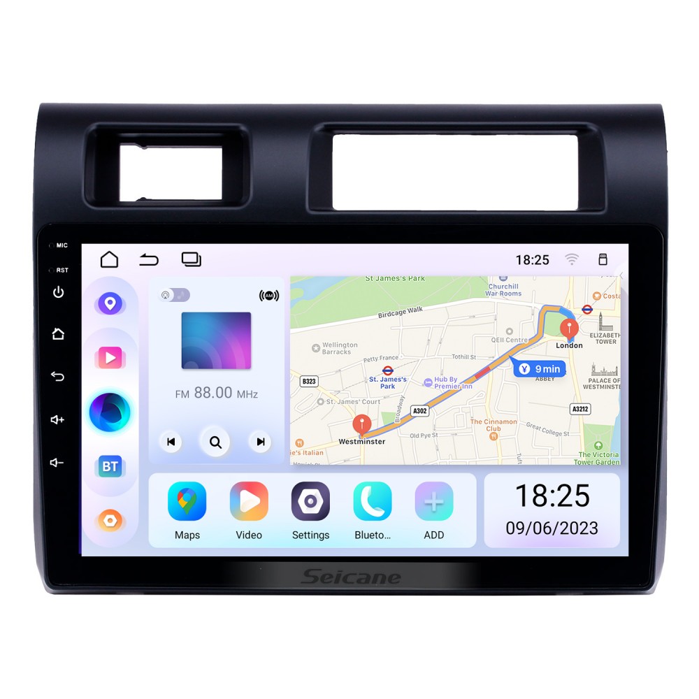 Сенсорный HD-экран 9-дюймовый GPS-навигатор Android 13.0 для 2005 2006  2007-2020 Toyota Land Cruiser 70 Series LC70 LC71 LC76 LC78 LC79 с  поддержкой ...