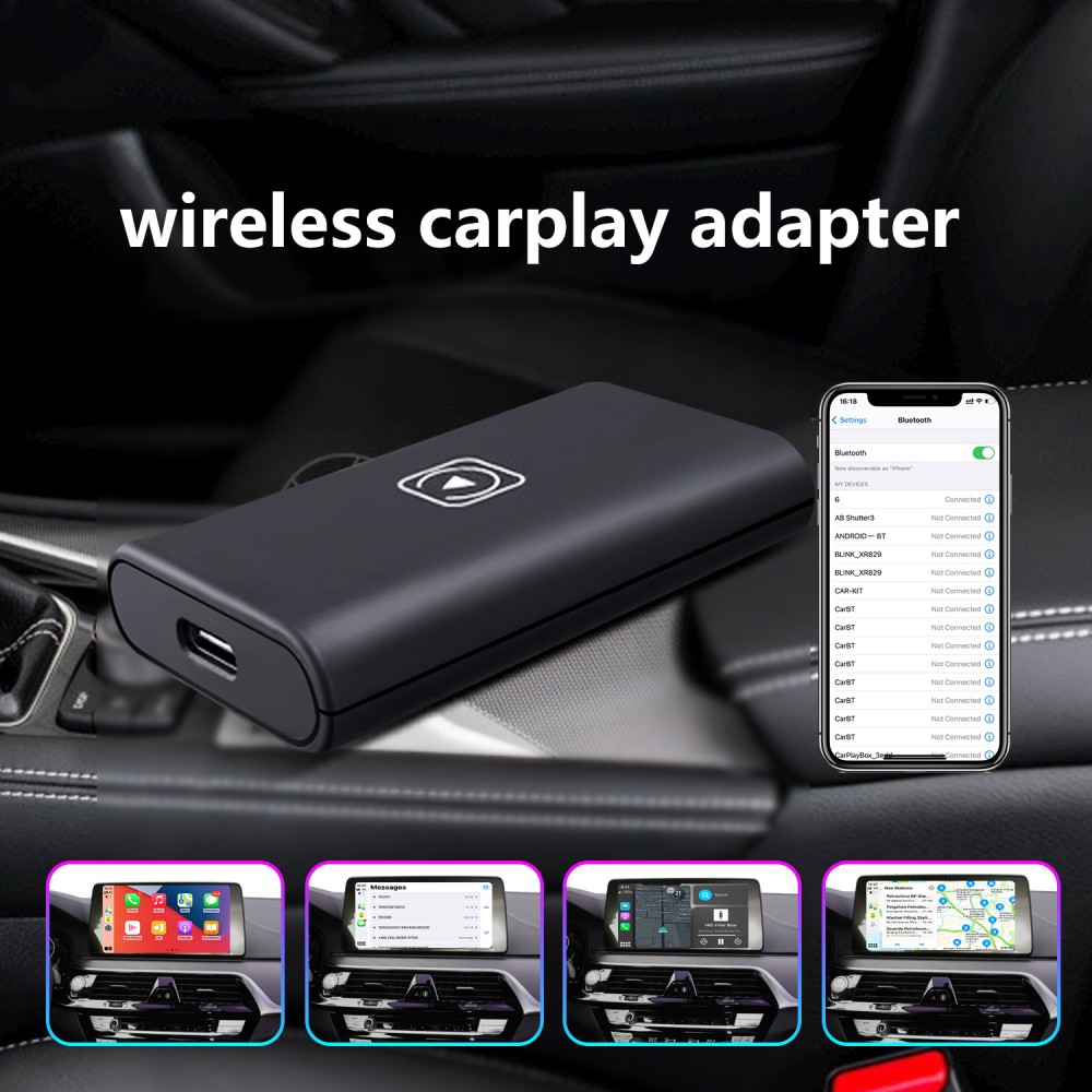 Лучший беспроводной USB-адаптер Carplay Plug and Play для заводских  проводных автомобилей Carplay Audi Benz Ford Jeep Kia Honda VW Toyota  Vehicles