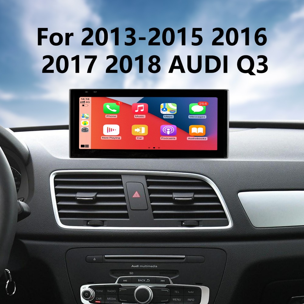 Carplay 10,25-дюймовый Android 11.0 для 2013-2015 2016 2017 2018 AUDI Q3  Radio HD Сенсорный экран GPS-навигатор с Bluetooth