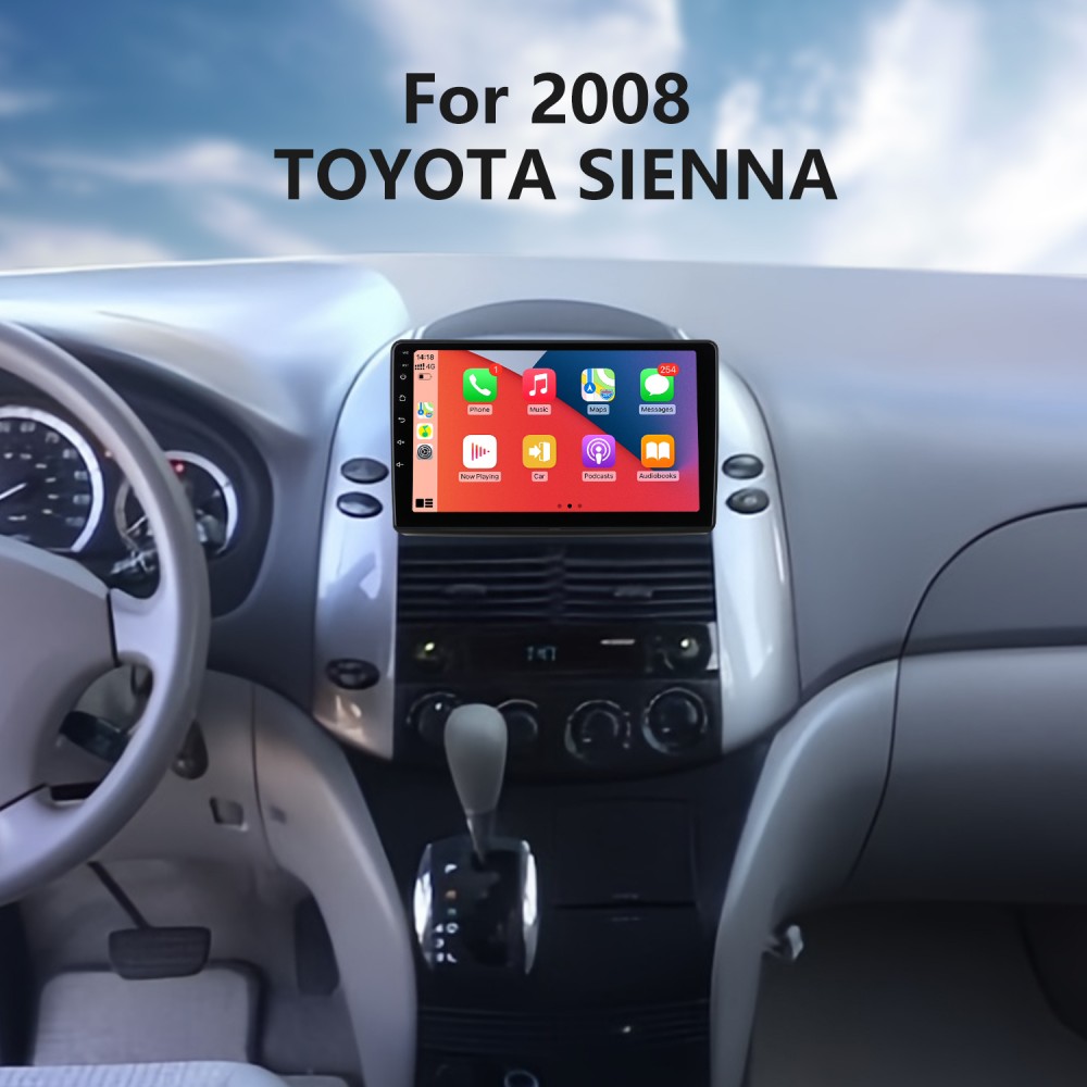 8 дюймов 2004-2010 Toyota Sienna Android 13.0 GPS-навигация Радио Bluetooth  Музыка HD Поддержка сенсорного экрана Цифровое телевидение Carplay ...