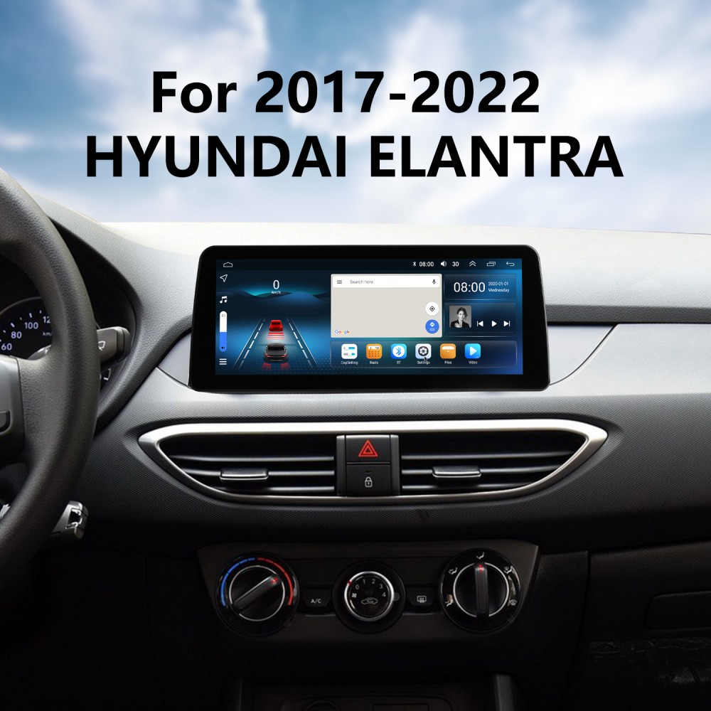 Android 12.0 Carplay 12,3-дюймовый полноразмерный экран для 2017 2018  2019-2022 гг. HYUNDAI ELANTRA GPS-навигатор Радио с Bluetooth