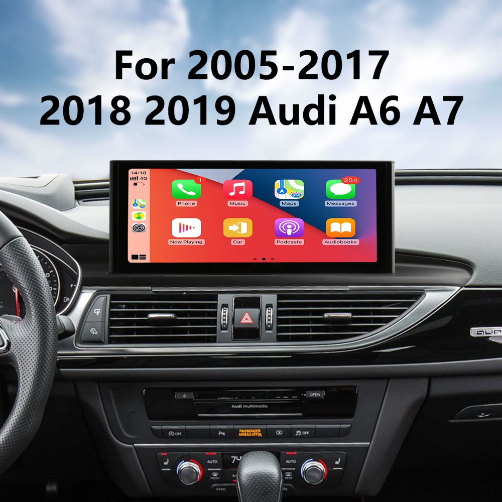 12,3-дюймовый Android 11.0 для 2005-2017 2018 2019 Audi A6 A7 автомобильная  стереосистема Bluetooth HD с сенсорным экраном Carplay GPS-навигационная ...