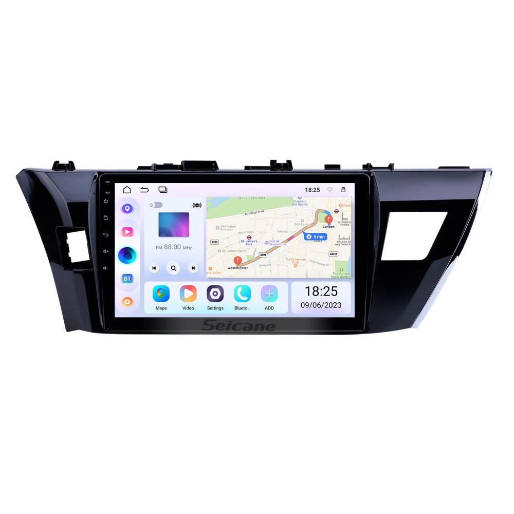 10,1-дюймовый HD-сенсорный экран Android для Toyota Corolla 11 2012-2014  2015 2016 E170 E180 Радио GPS-навигационная система Bluetooth DVR Carplay  USB WIFI Музыка Камера заднего вида