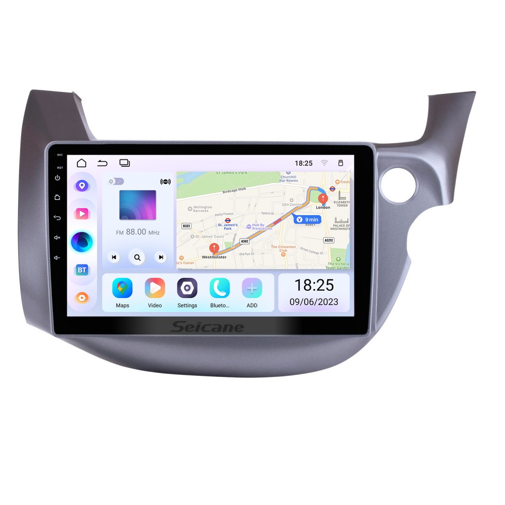 Android 2007-2013 HONDA FIT RHD 10,1-дюймовый радио GPS-навигатор Сенсорный  экран Bluetooth Музыка WiFi OBD2 Зеркальная связь Камера заднего вида Видео  AUX DVR