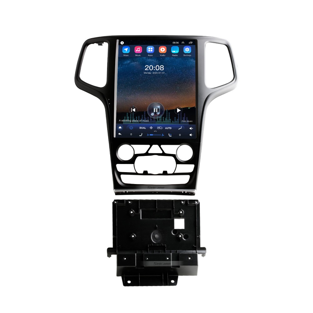 OEM 12,1-дюймовый Android 10.0 для 2014 2015 Jeep Grand Cherokee SRT Радио  GPS-навигационная система HD Сенсорный экран Bluetooth Carplay