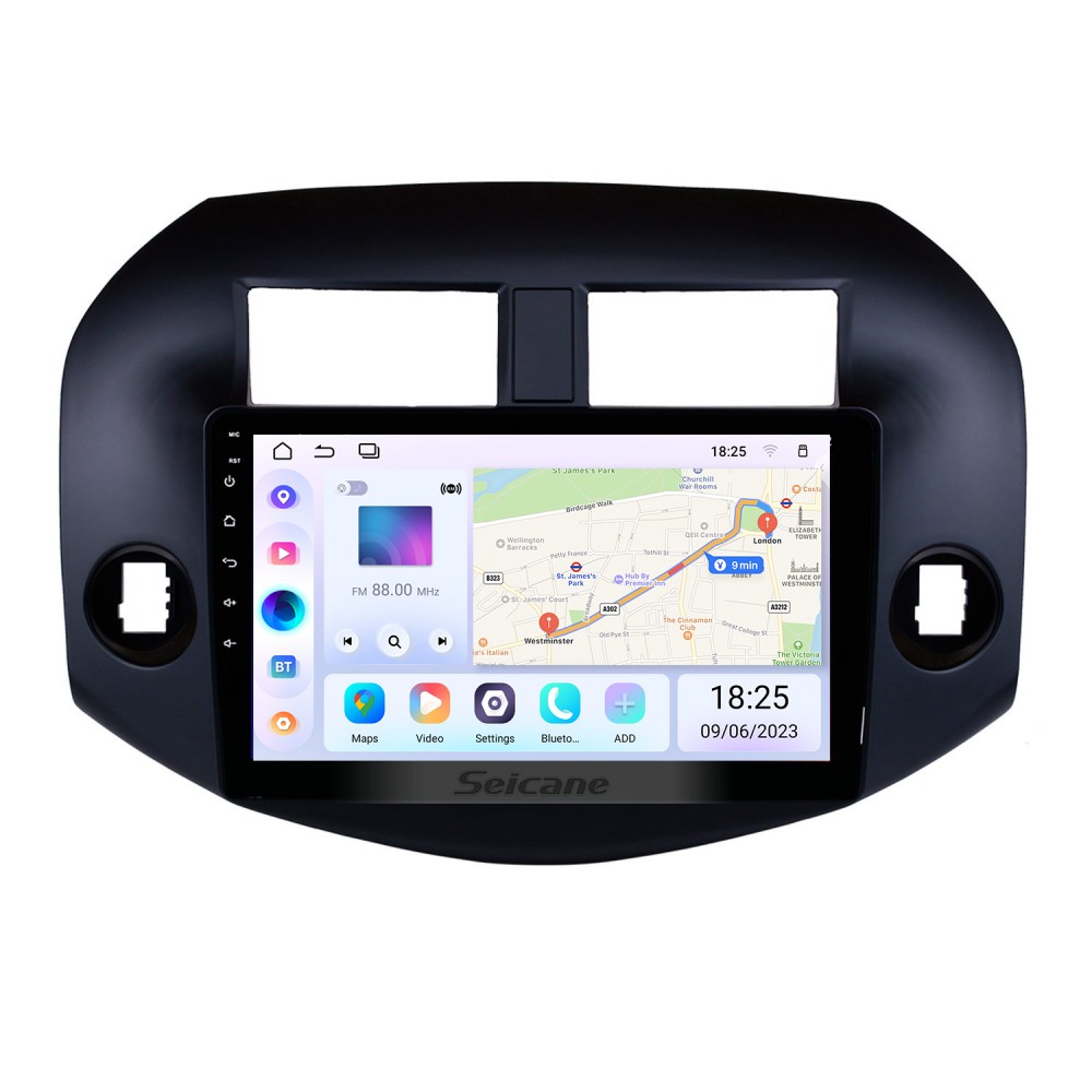 OEM Android Radio для 2007-2011 Toyota RAV4 10,1-дюймовый HD-сенсорный  экран Bluetooth GPS-навигация USB WIFI Музыка SWC OBD DVR Камера заднего  вида ТВ