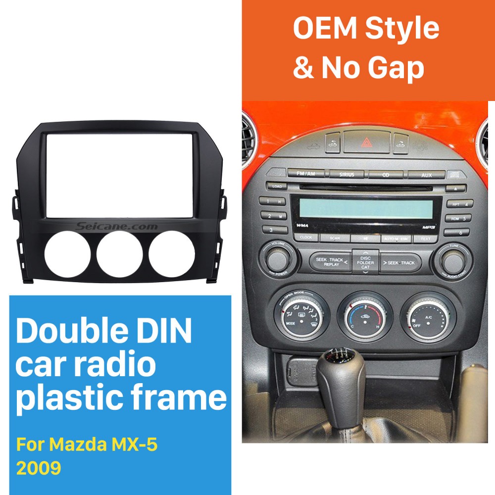 2DIN 2009 Mazda MX-5 Автомобильный радиоприемник Fascia Stereo Даш Player  Установить панель обивки на крыше