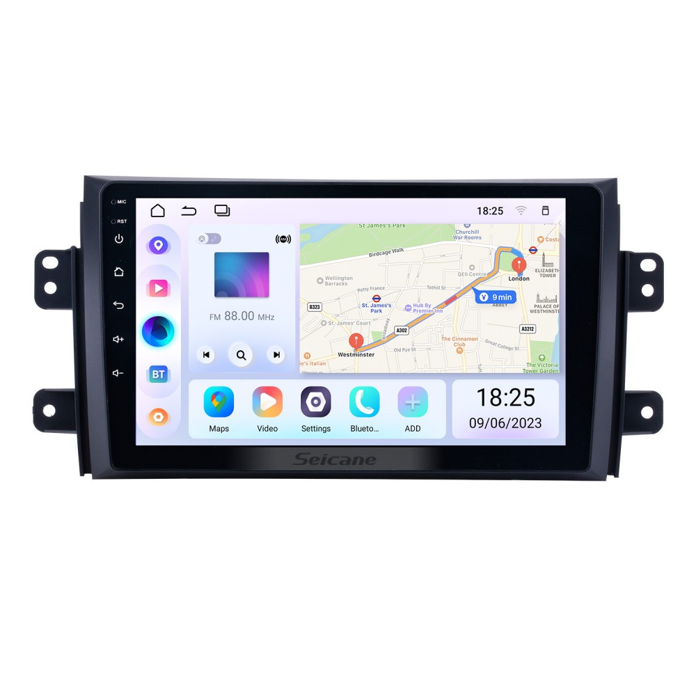 Android сенсорный экран HD 2006-2012 годы Suzuki SX4 с радио OBD2 3G WIFI  Bluetooth Музыка DVR AUX OBD2 Управление рулевого колеса Зеркало Ссылка DVR  резервная камера