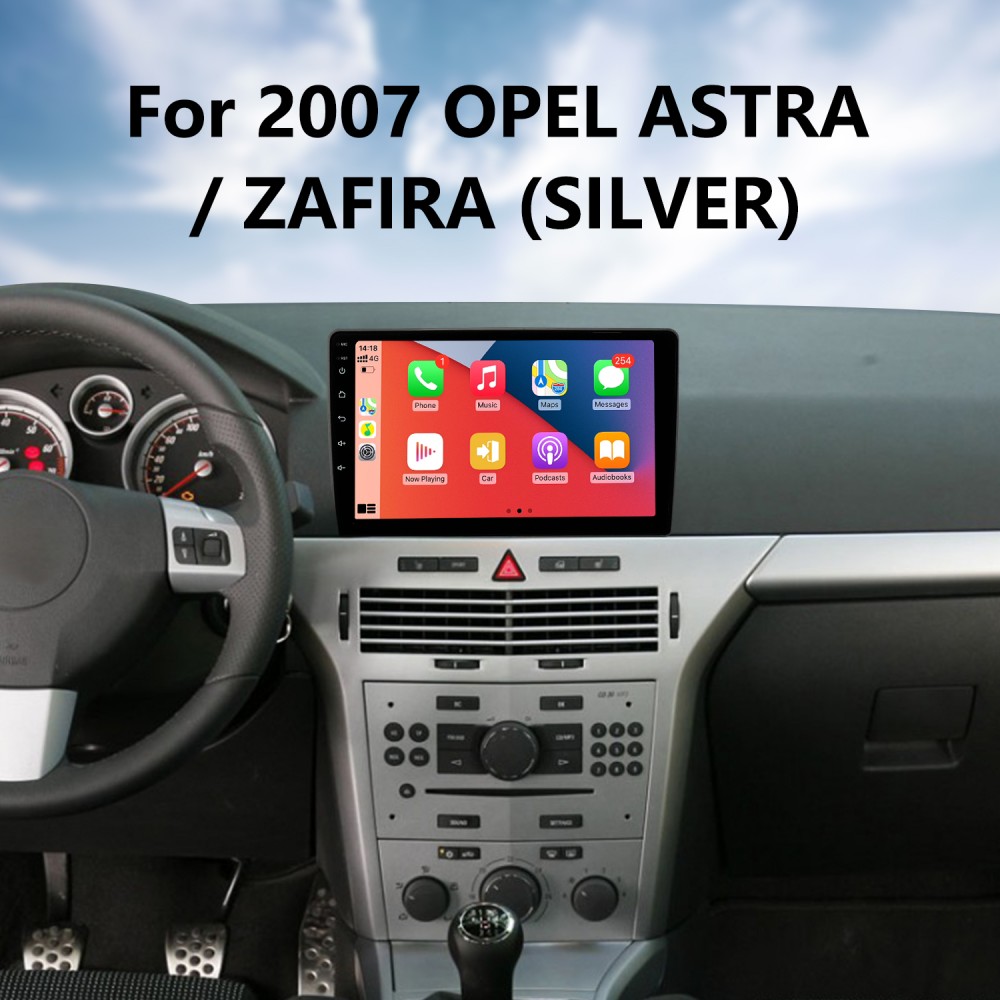 В приборной панели Радио GPS-навигация Обновление стерео для OPEL ASTRA  ZAFIRA SILVER 2007 Android 13.0 Bluetooth WIFI USB RDS Аудиосистема  Поддержка ...