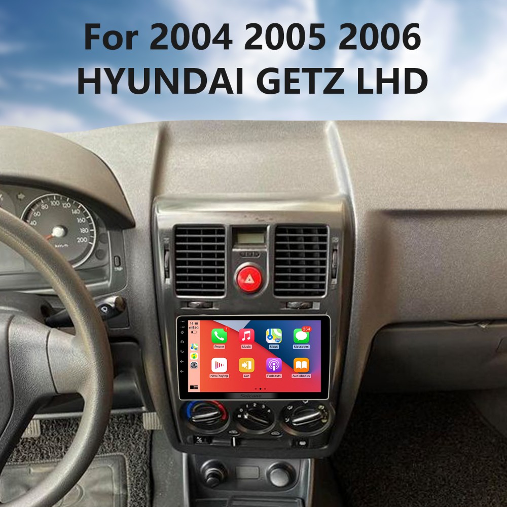 9-дюймовый Android 13.0 для HYUNDAI GETZ LHD 2004-2006 Радио  GPS-навигационная система с сенсорным экраном HD Bluetooth Поддержка  Carplay OBD2