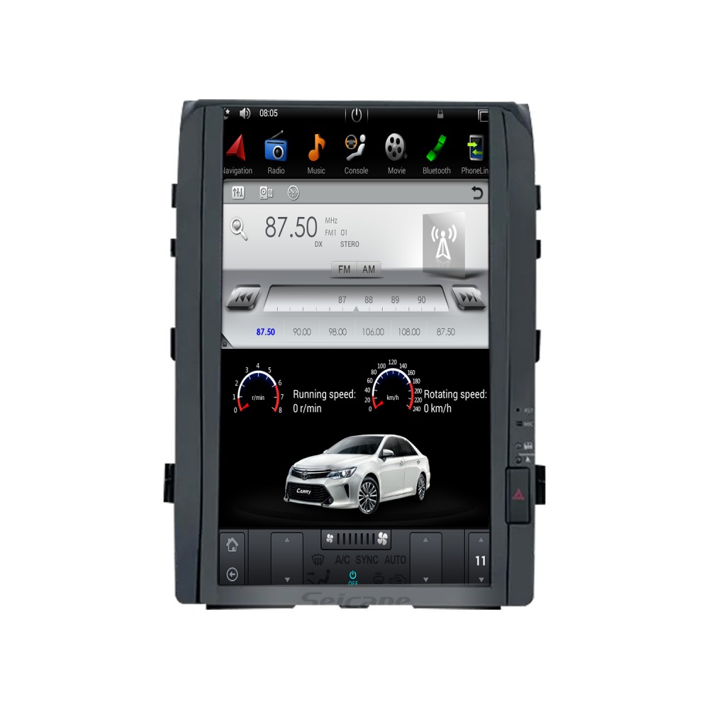 OEM 16-дюймовый Android 9.0 Радио для 2008-2015 TOYOTA LAND CRUISER  Bluetooth HD Сенсорный экран