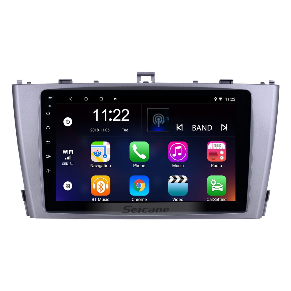 Android GPS-навигатор 9-дюймовый радио для Toyota AVENSIS 2009-2013 с  сенсорным экраном 1024 * 600 Bluetooth-телефон Wifi Mirror Link Поддержка  управления рулевым колесом DVR