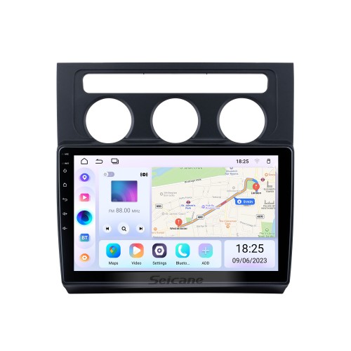 10,1-дюймовый Android 13.0 для Volkswagen Touran Auto A / C 2004-2008 гг. Радио с сенсорным экраном Bluetooth HD Поддержка системы GPS-навигации Carplay DAB +