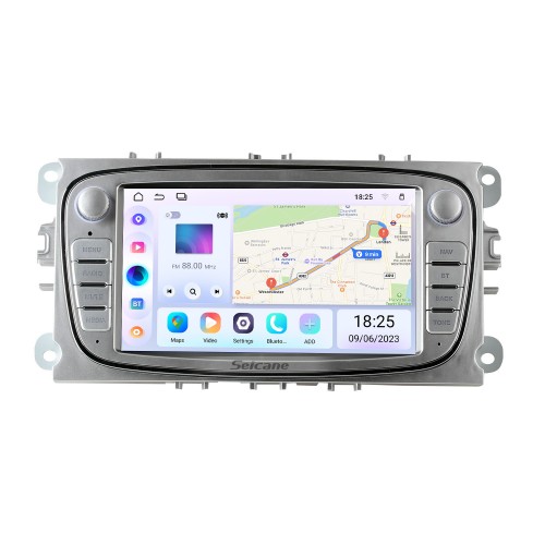 7-дюймовый высококачественный радиоприемник для FORD FOCUS 2004-2013 гг. Система GPS-навигации с сенсорным экраном Bluetooth HD Поддержка WIFI TPMS DVR Carplay DAB+