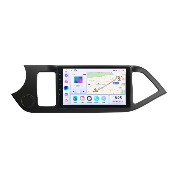 9-дюймовый Android 13.0 GPS-радио для KIA PICANTO Morning 2011-2014 гг. с сенсорным экраном Bluetooth-навигационная система Зеркальная связь