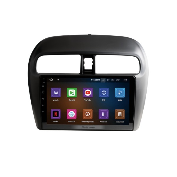 2012 2013 2014 2015 2016 Mitsubishi Mirage attrage 9-дюймовый Android 13.0 GPS-навигация Полный сенсорный экран WiFi FM-радио USB Carplay Bluetooth SWC OBD2 Резервная камера DVR DAB