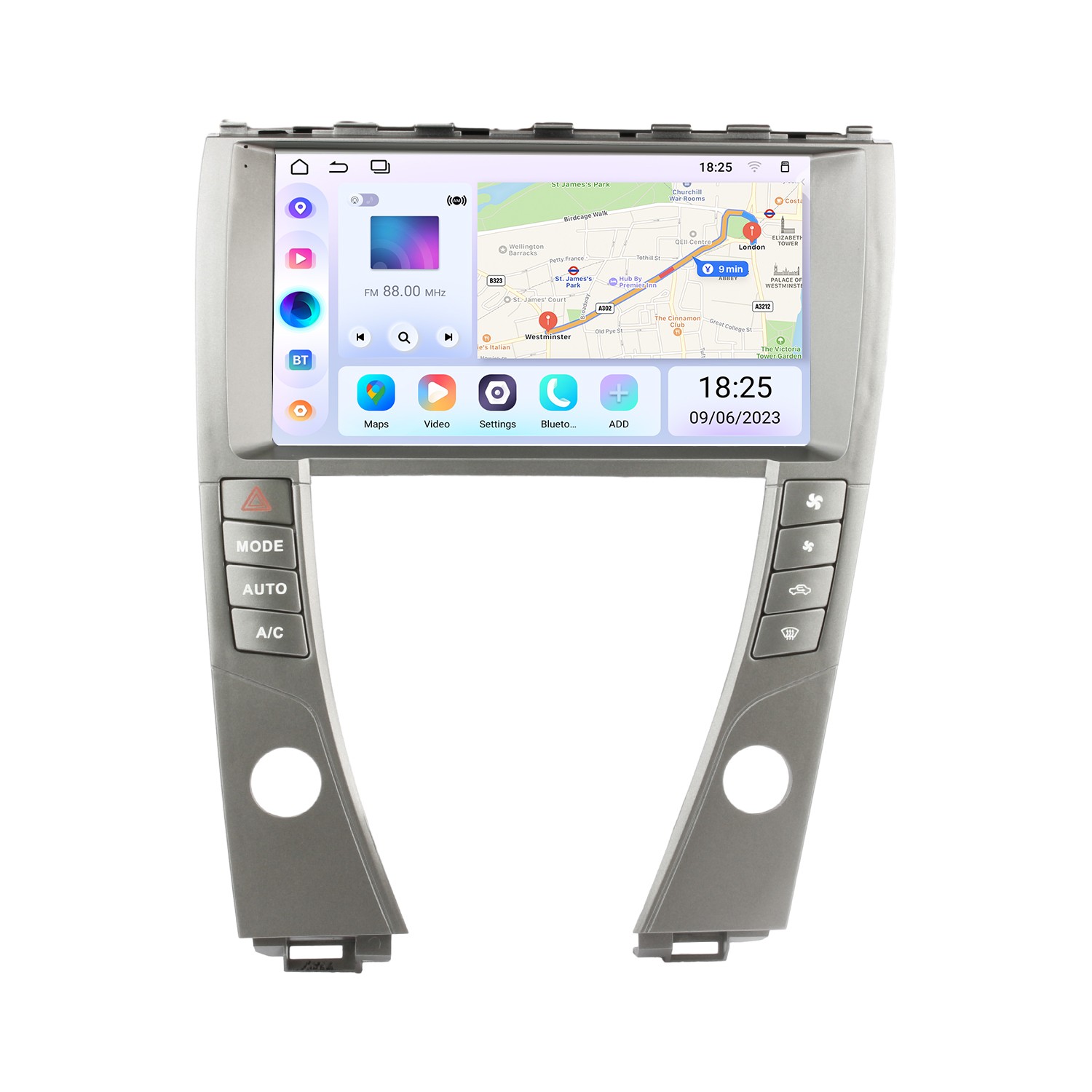 Для 2006-2012 LEXUS ES240 ES350 Радио Android 13.0 HD Сенсорный экран  9-дюймовая система GPS-навигации с поддержкой Bluetooth Carplay DVR