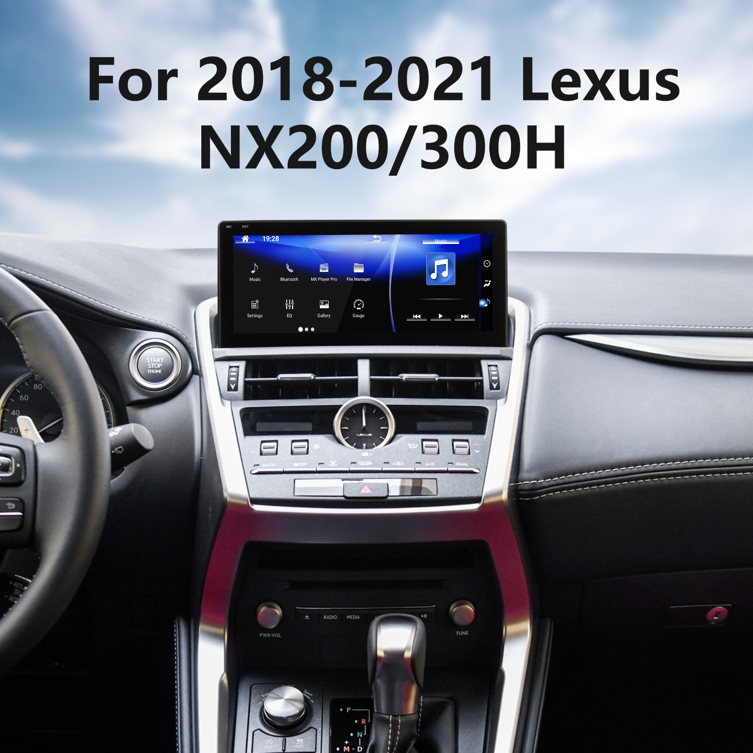 Сенсорный HD-экран для LEXUS NX200 300H 2018, 2019, 2020, 2021 годов,  Android, GPS-навигация, радио с поддержкой Bluetooth, Carplay TPMS DAB +  OBD2