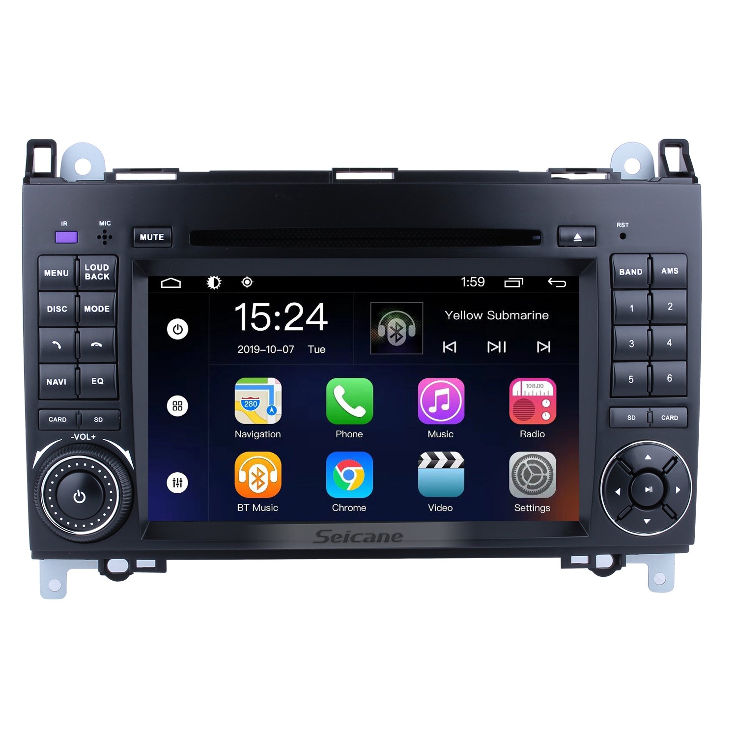 Android 9,0 7 дюймов для 2004-2012 Mercedes Benz B класс W245 B200 C класс  W203 S203 C180 C200 CLK класс C209 W209 C208 W208 Радио GPS-навигация HD  сенсорный экран Bluetooth Поддержка 1080P видео