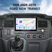 10,1-дюймовый Android 13.0 GPS-навигатор Радио для Ford New Transit 2009-2019 с сенсорным экраном HD Поддержка Bluetooth Управление рулевым колесом Carplay