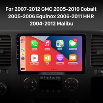 Сенсорный экран Android 12.0 HD Carplay для 2007-2012 GMC 2005-2010 Cobalt 2005-2006 Equinox 2006-2011 HHR 2004-2012 Головное устройство Malibu Bluetooth GPS-навигация Радио Поддержка Mirror Link 4G WiFi