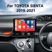 Для TOYOTA SIENTA RHD 2019-2021 Радио Android 13.0 HD Сенсорный экран 9-дюймовая система GPS-навигации с поддержкой WIFI Bluetooth Carplay DVR
