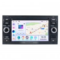 2005 Ford Fiesta Form Android 13.0 Aftermarket Радио GPS навигационная система с DVD-плеером Bluetooth HD 1024 * 600 с сенсорным экраном OBD2 DVR Камера заднего вида ТВ 1080P Видео 4G WIFI Управление рулевого колеса USB Зеркало ссылка